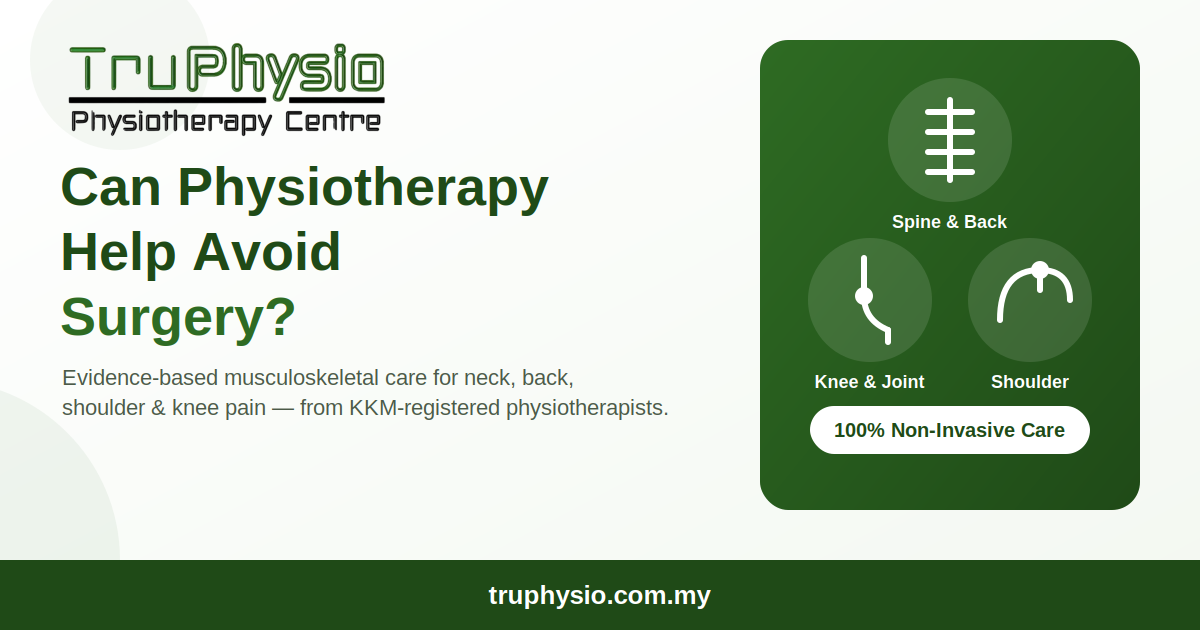 Can Physiotherapy Help Avoid Surgery?